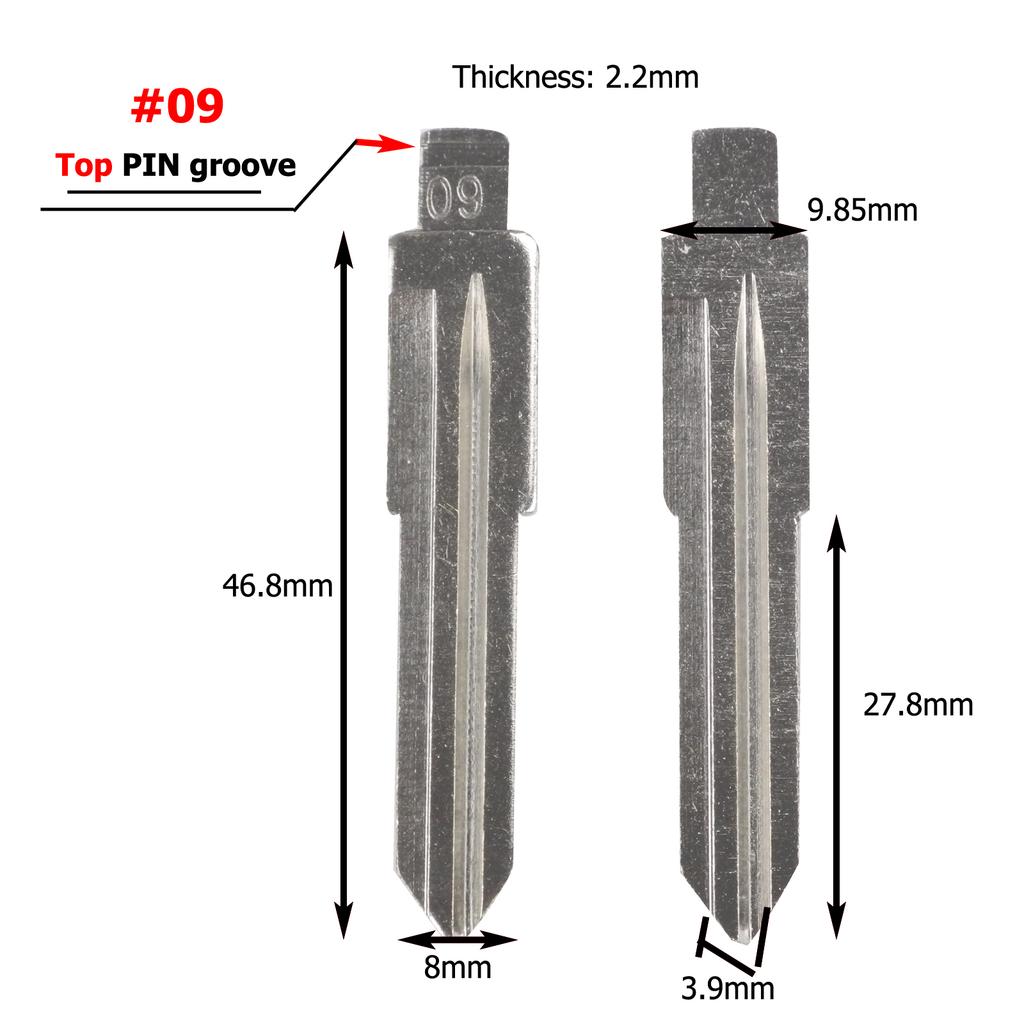 Jingyuqin 10 шт. #09 27 64 № 145 Складной дистанционный ключ-лезвие для Mazda 3 5 6 m6 rx8 mx5 Miata CX-7 CX-9 RX-8 CX-9 KD ключ пустой заменить