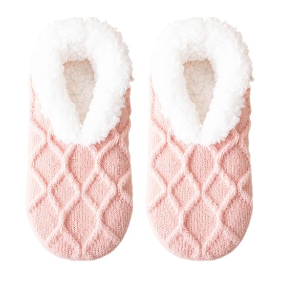 1 пара зимних носков-тапочек, утолщенные, пушистые, плюшевые, устойчивые к холоду, с противоскользящей подошвой, теплые для ног