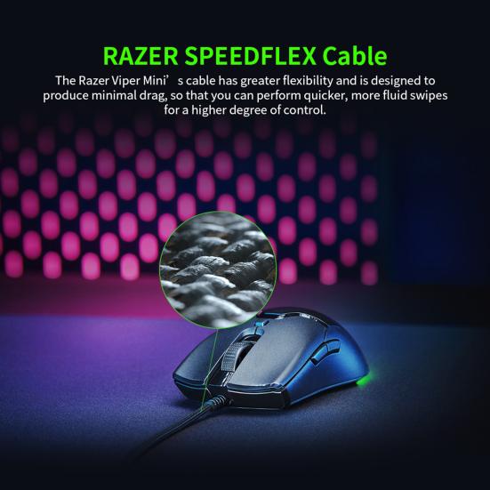 Для Razer Viper SPEEDFLEX Кабель Chroma Проводная мышь RGB Легкая 8500DPI Оптический сенсор