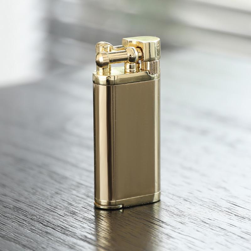 60° Flame Gold-Plated Metal Inflatable Personalized Gift Lighter