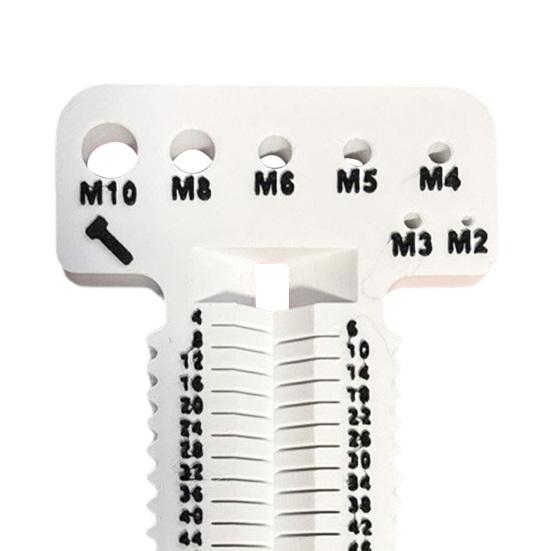 Screw Measuring Tool Heavy Duty Ergonomic High Precision M2-M10 4-100mm Length Screw Nut Bolt Measurement Gauge Tools