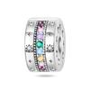 S925 Silver Iris Flower Starry Sky Sunflower Pendant Clasp Bead Bracelet DIY Jewelry Accessories
