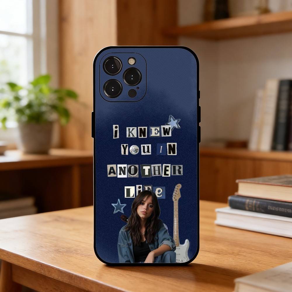 Прекрасный чехол для телефона с Дженной Ортегой Для iPhone 17 16 15 14 13 12 11 Pro Max Plus, 5G Мягкий черный чехол