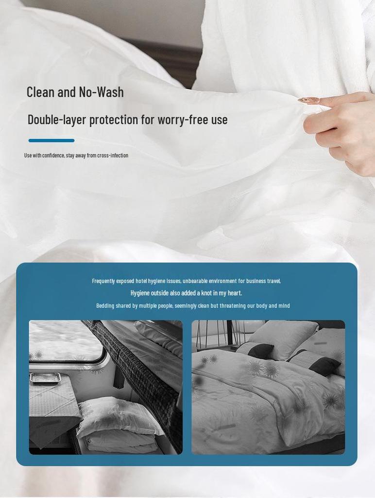 Стерильный портативный дорожный набор: Одноразовые простыни и спальные мешки из нетканого материала для гостиниц и хостелов