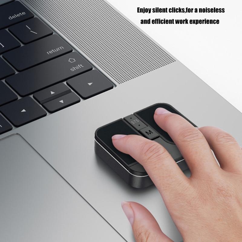Ergonomic Square Mouse 2.4G Wireless Two Bluetooth-compatible Connection Crosses Platform Support Customizable Silents Clicks Button