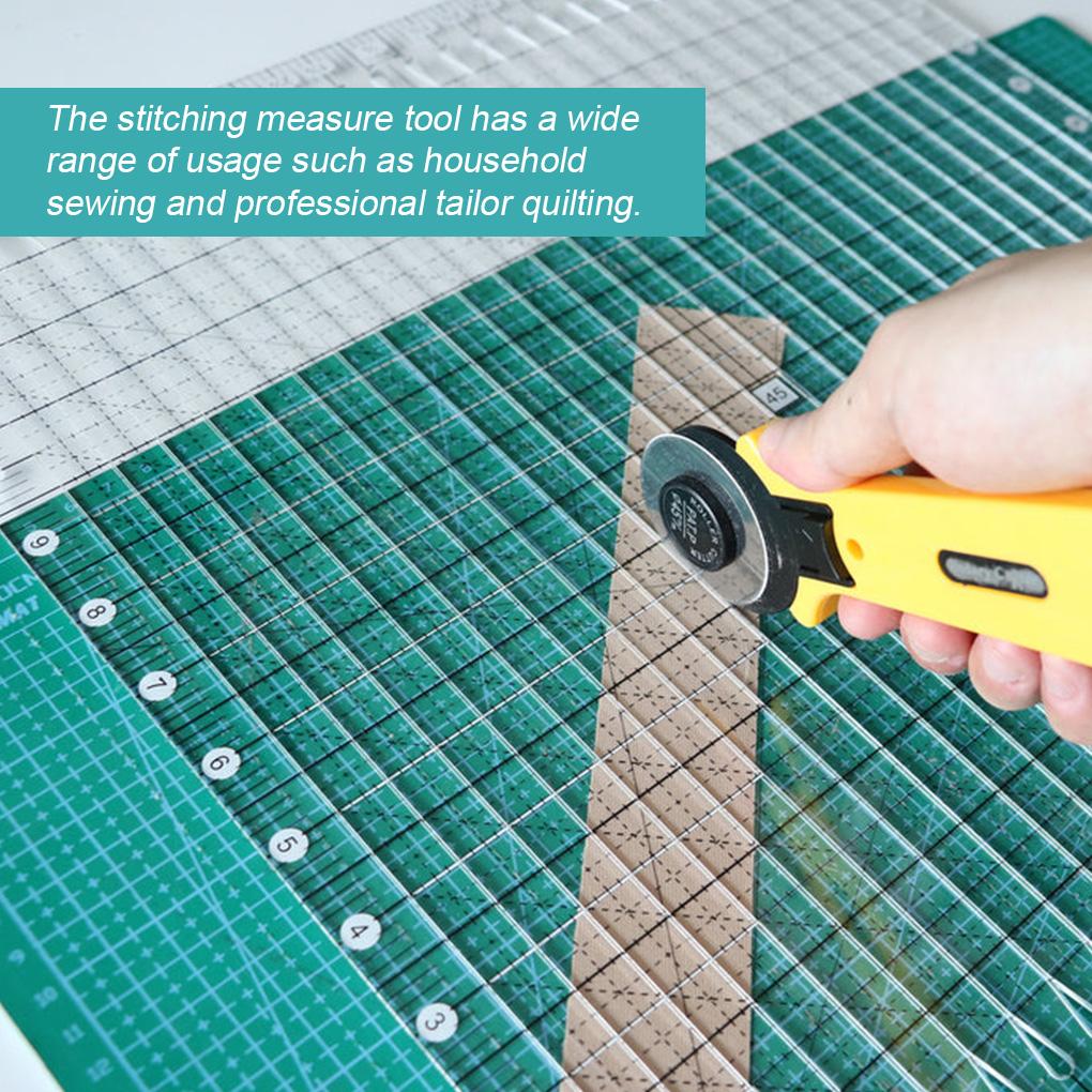 Линейка для шитья лоскутного шитья Рисунок сетки для квилтинга Инструменты для рукоделия Точный шаблон стежка Профессиональные портные
