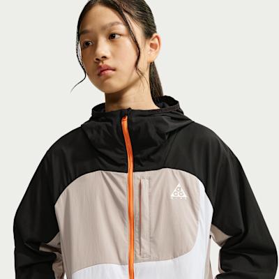 Детские куртки Nike для детей с капюшоном, несъемным, со средней эластичностью