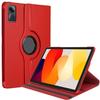 Защитный чехол - BOOLING - для Xiaomi Redmi Pad SE 11" - Вращающийся на 360° - Искусственная кожа Красный - Многоугольный