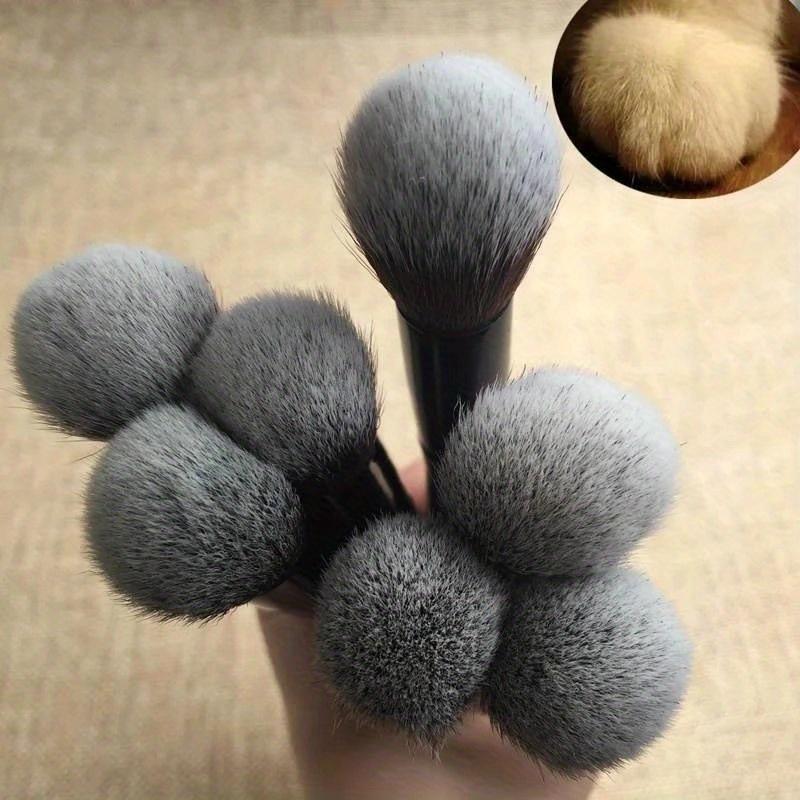 Professional 1 Pcs Black Wooden Handle Beauty Face Brush Foundation Brushes Single Up Brush Tools