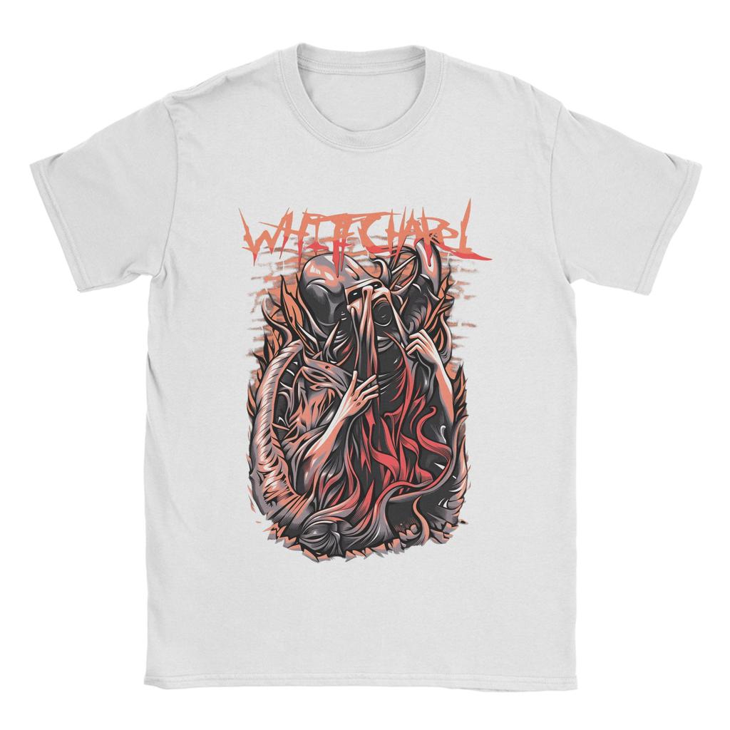 Humorous Rock Whitechapel Deathcore Band Art TShirt for Unisex Round Neck Cotton T Shirts Short Sleeve Tee Shirt Gift Idea Tops
