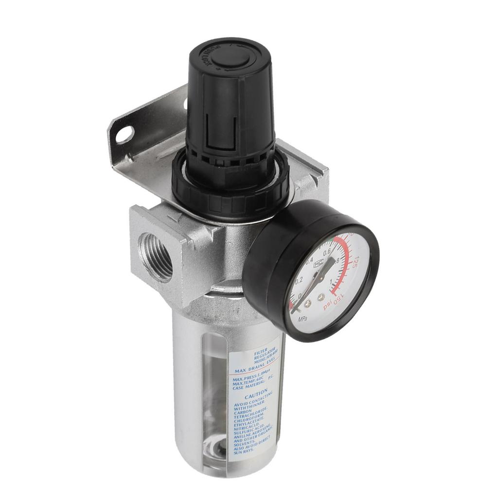 BSP 1/2" Air Compressor Moisture Water Trap Filter Regulator Pneumatic Air Filter Regulator with Mount Connection