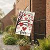 Valentine's Day Garden Flag Outdoor Date Party Decoration Flag Love Print House Door Welcome Flag