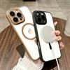 Прозрачный чехол HD с защитой объектива для iPhone 16 15 14 13 12 Pro Max Магнитный для беспроводной зарядки MagSafe