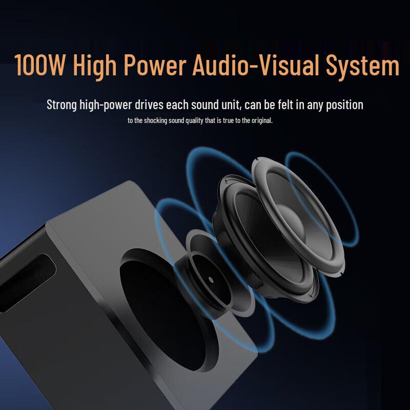 SANSUI DV-95C 5.1.2 Dolby Atmos Soundbar Home Theater System CN plug (adapter included) (CN version)