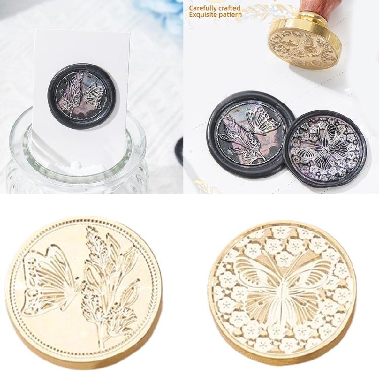 Серия «Бабочки» Печать из сургуча Печать для воска для конвертов, открыток, украшений