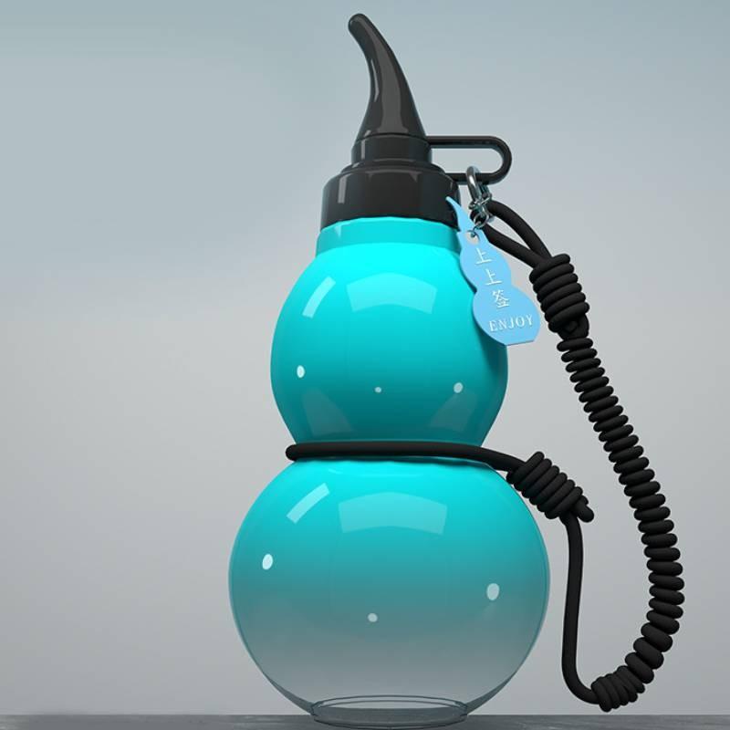 Stylish Black Myth Gourd Water Cup Made Of Durable Tritan Material For All Purposes