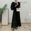 Плиссированный ярусный блузон с рюшами Plara + Комплект юбки До 88