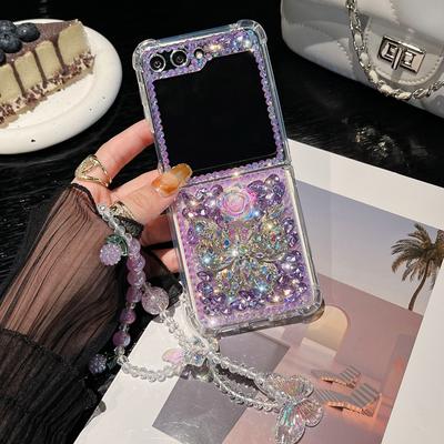 Роскошный блестящий чехол со стразами для Samsung Galaxy Z Flip 5 Flip4 Flip3 Z Fold 5 4 3 S23 S22 Ultra S21 Plus S20 FE A14 A34 A54 A13 A33 A23 A53 A32 A52