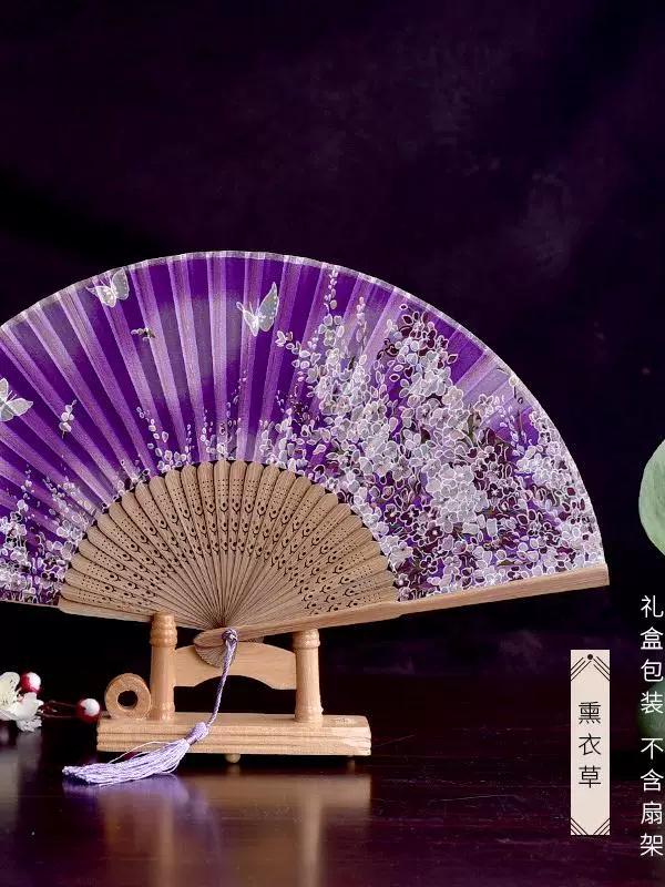 Special Foreign Silk Japanese Style Small Folding Fan Gifts for Foreigners