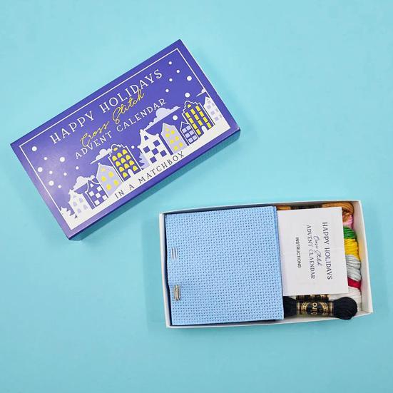 Рождественский Адвент Календарь Набор для вышивки крестом Схемы для вышивки крестом своими руками с нитками иглами пяльцами