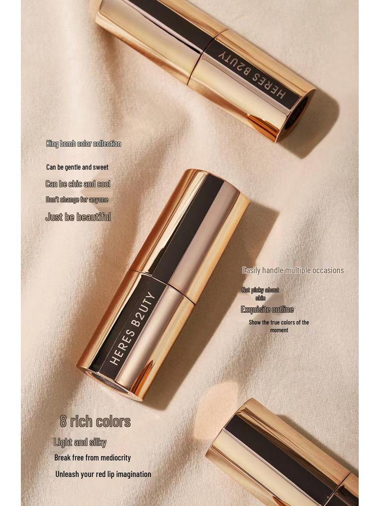 Huris Soft Focus Velvet Lipstick – Матовая, Не сушит, Не липкая, Идеально для вечеринок