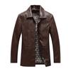 Jacket Men's Autumn and Winter New High-end Men's PU Leather Jacket Top Winter Plus Velvet