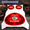 Benfica 3 Piece Bedding Set Soft Duvet Cover Set with Pillowcases Printed Bedroom Decor Set for Home