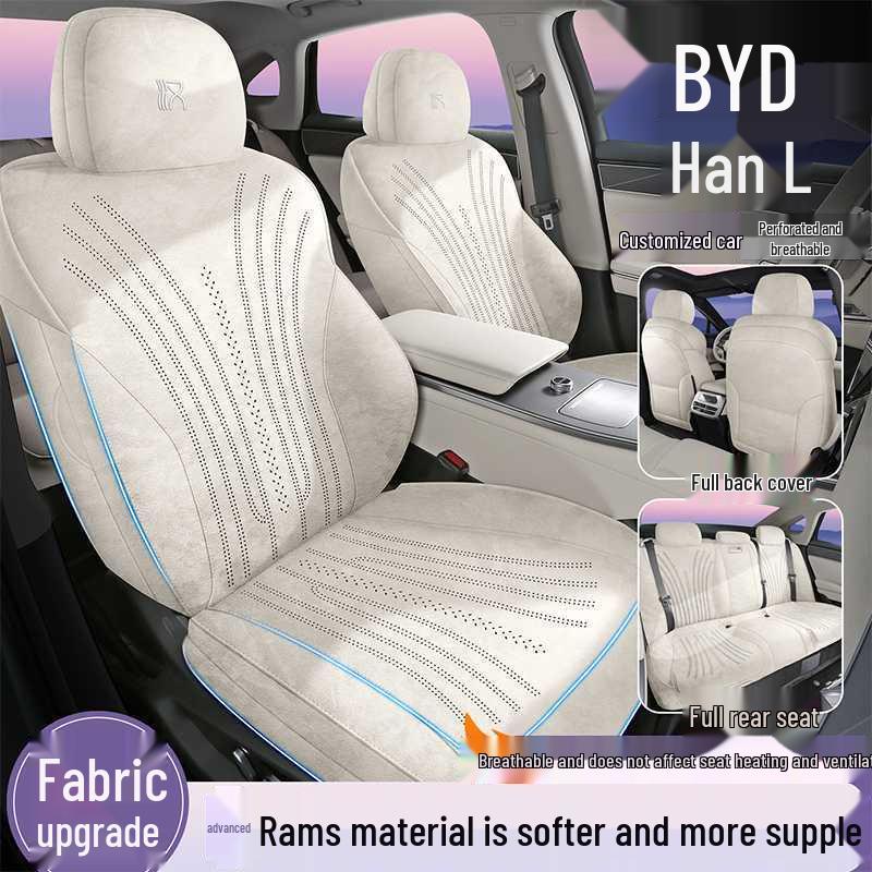 BYD Han L Tailored Car Seat Covers - 25 Styles, All-Season, Full Coverage Saddle Mat