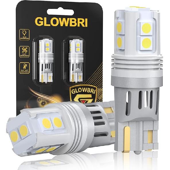 194 Led Bulb, 10 SMD 3030 Lamp Beads, 168,175,T10, 2825, W5W Replacement Bulbs, Suitable for License Plate Bulb, Interior Lights, Map Lights,