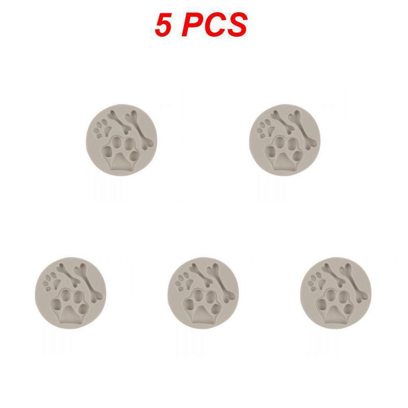 1~10 шт. Формы для выпечки Кость Собачья лапа Силиконовая форма Инструменты для украшения торта Форма для печенья Кондитерский аксессуар Кухонные принадлежности