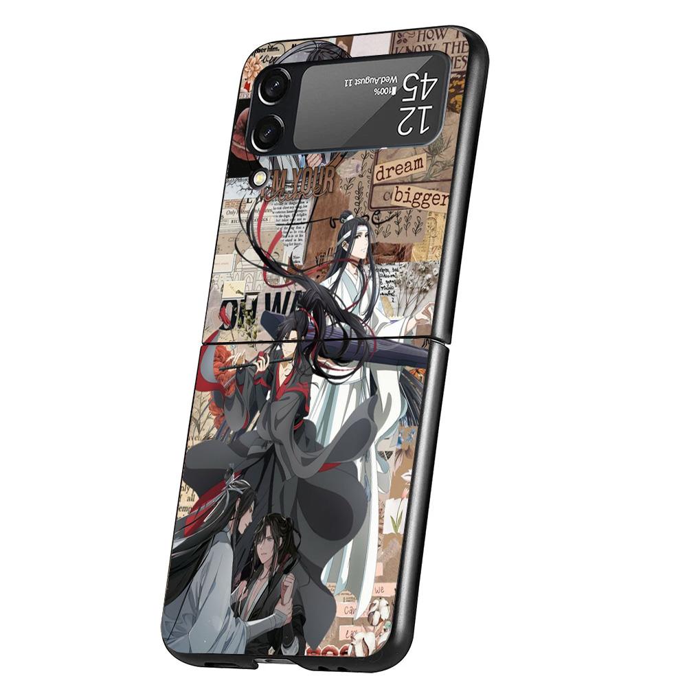Чехол для телефона Аниме Мо Дао Цзу Ши Для Samsung Galaxy Z Flip 7 6 5 4 3 5G Flip7 Flip6 Flip5 Flip4 Flip3 Черный Fundas Shell Gal