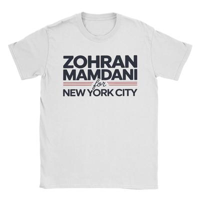 Хипстерская футболка Zohran Mamdani для мужчин с круглым вырезом Хлопковые футболки С коротким рукавом Футболка 4XL 5XL Одежда