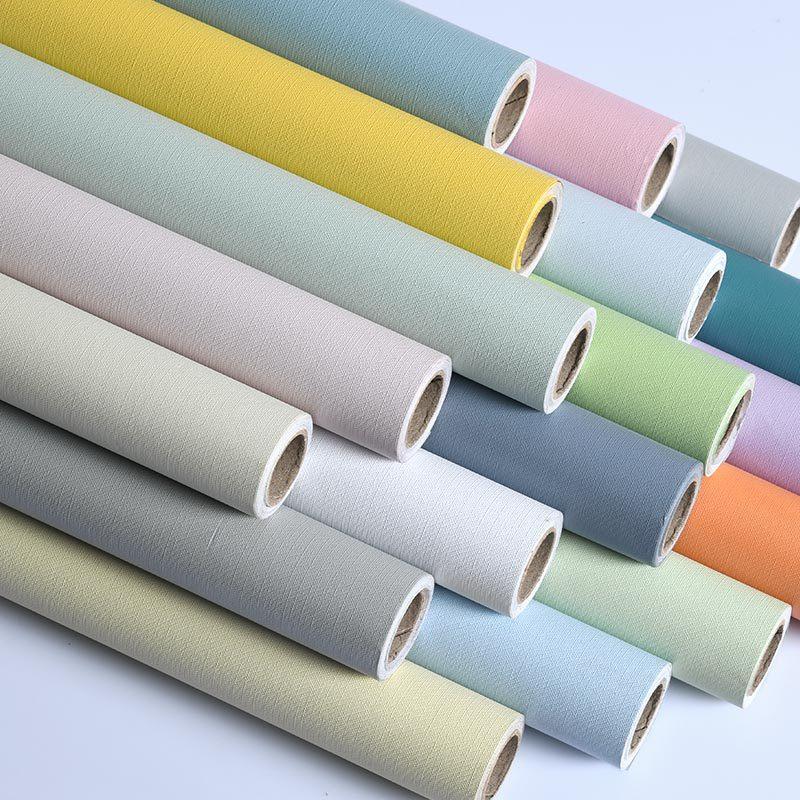 ПВХ водонепроницаемые самоклеящиеся обои Macaron для спальни, гостиной, ремонта, настенная наклейка