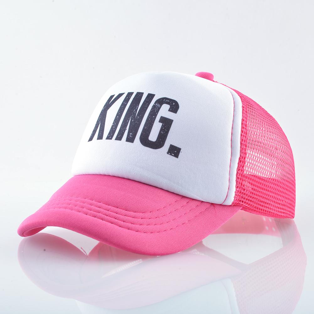 Children Baseball Cap Kids Summer Breathable Mesh Caps King And Queen Snapback Caps For Boys Girls