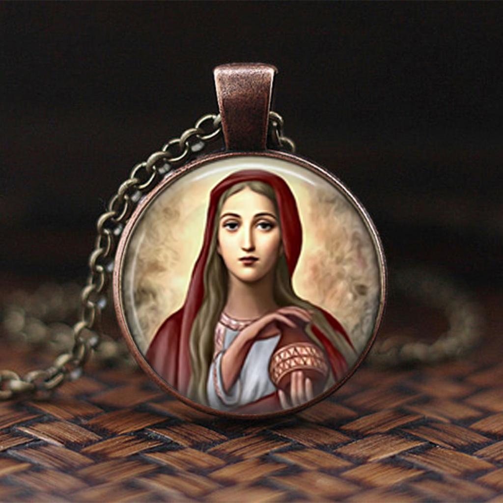 Христианская подвеска-ожерелье Дева Мария, символизирующая веру, надежду и любовь, религиозный подарок