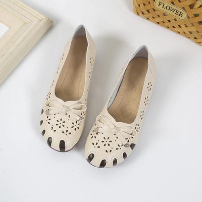 Мода 2025 Горячая Распродажа Женская Обувь Неглубокие Женские Балетки Мода Ажурные Новые Бант-бабочка Повседневные Легкие Мягкая Подошва Плоские Низкий Каблук