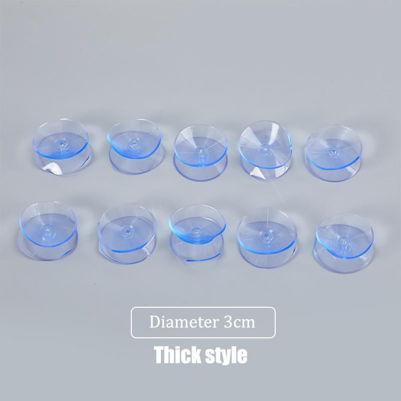 10 шт./лот ПВХ прозрачные двухсторонние присоски-присоски для стекла и пластика
