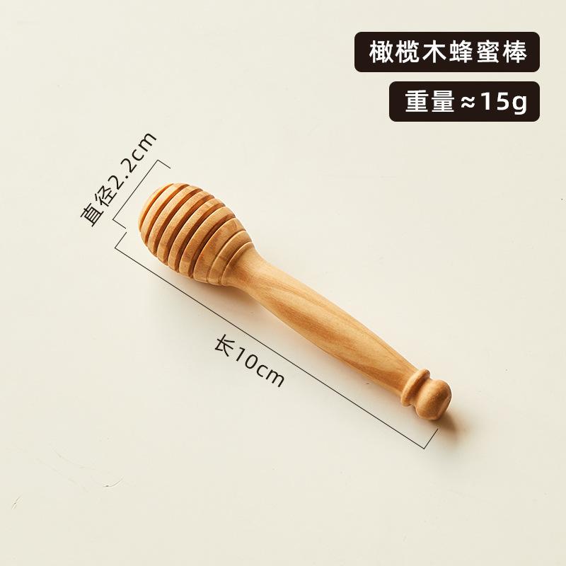 1 шт. Высококачественная оливковая деревянная палочка для меда Цельная деревянная ложка для меда Специальная краска без воска Палочка для смешивания кухонный гаджет