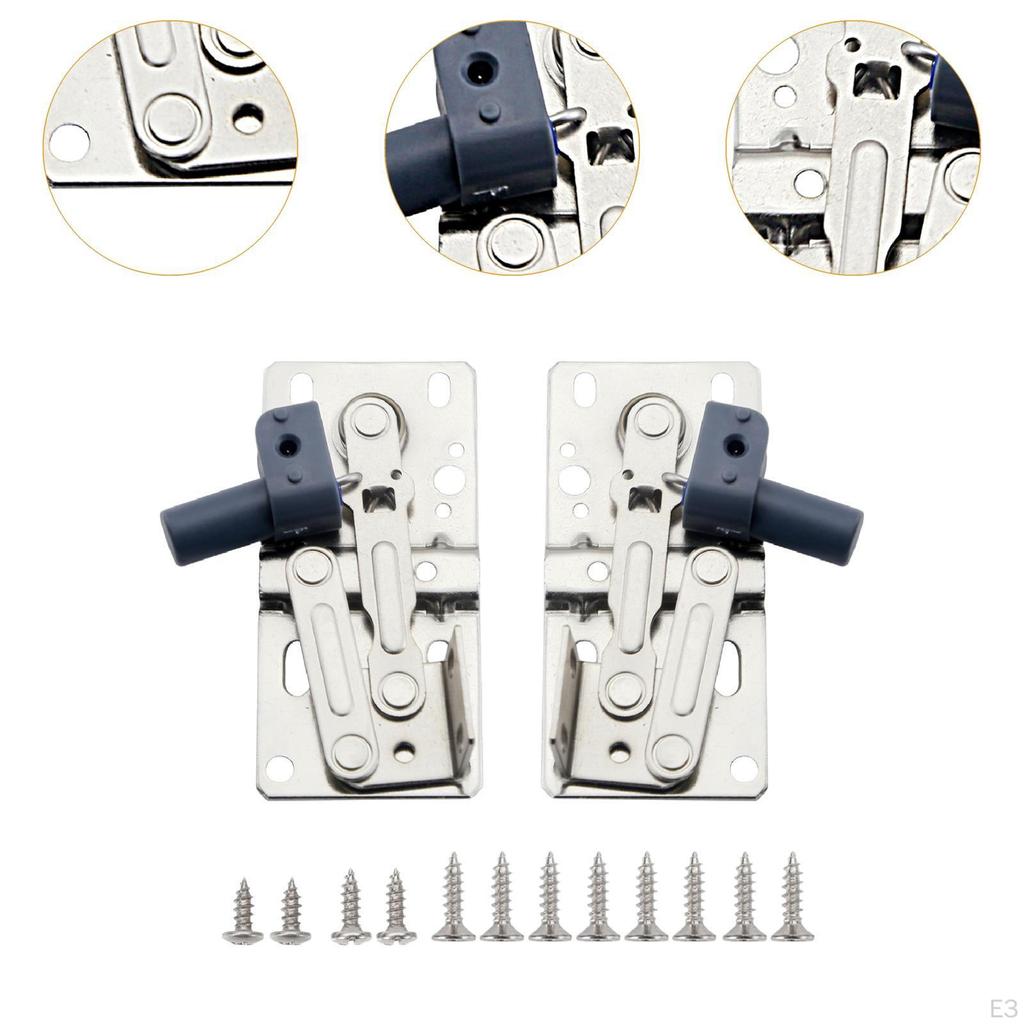 1 Pair of Tip -tray Hinges with Fixing Screws Replacement Cabinet Door for Bookcase