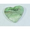 41 карат. Натуральный флюорит, резной кабошон в форме сердца, драгоценный камень, размер 29X25X6 мм, B-119