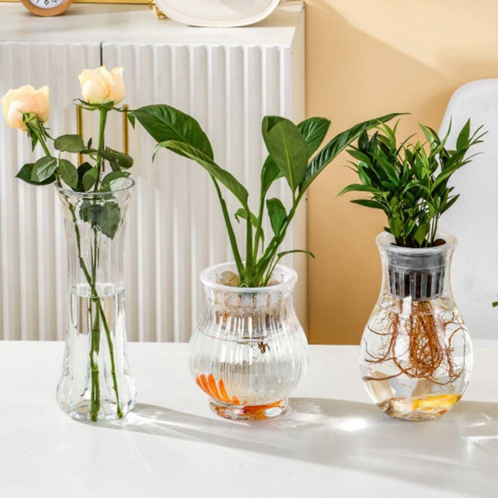 Floor-standing Aquatic Plant Container Plastic Hydroponic Flower Pot Creative   Living Room