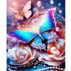 Frame Diy Paint By Numbers For Adults Beginner Kits Fantasy Butterfly Flowers Picture With Numbers Handwork Diy Gift For Home Decoration 40x50