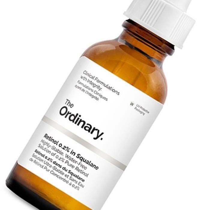The Ordinary Ретинол 0,2% в сквалане 30 мл Антивозрастной Антивозрастной отшелушивающий уход за кожей макияж для лица Эссенция для лица