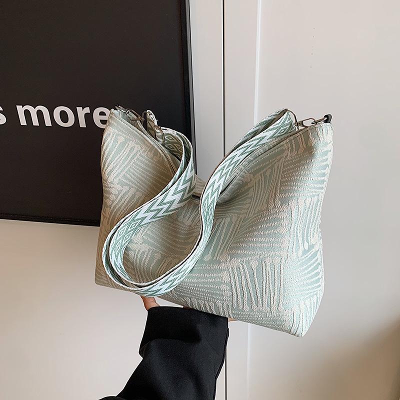 Сумка из ткани, женская, большой емкости, высококачественная, широкий плечевой ремень, сумка-мессенджер на одно плечо, сумка-мессенджер Niche Autumn Canvas Bag