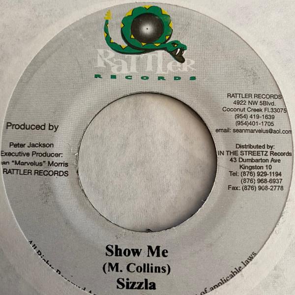 7-дюймовая пластинка SIZZLA / NEW KIDZ - Show Me / All Out NONE Rattler Records 2003 Ямайка Регги, Ска и Даб Б/У