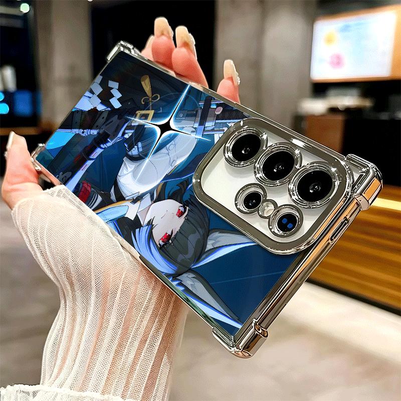 Zenless Zone Zero Хосими Мияби Покрытие Чехол для Телефона Для Samsung Galaxy S24 S25 FE S26 Edge S23 Ultra S22 S21 Plus S20 Защита от Падения