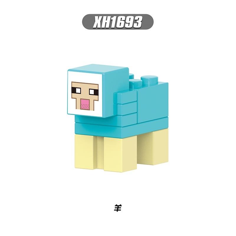 Строительные блоки Мой мир Минифигурки Minecraft Игрушки Кирпичи Lego Дети Подарки Образование X0311