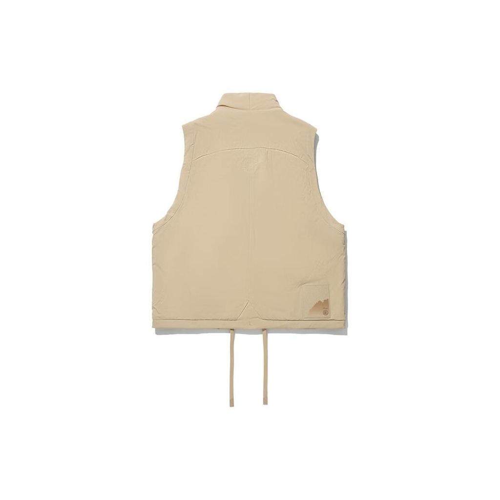 Li Ning X Jackie Chan Collaboration Kung Fu Series Solid Color Loose Cotton Vest Men Vest Apricot AMMU005-2