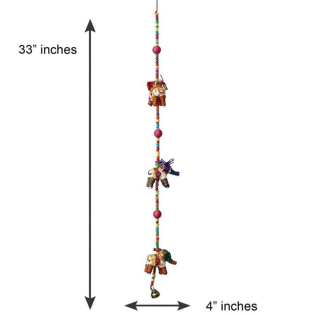 Cotton Door Hanging (Multicolour_4X4X33 Inch)