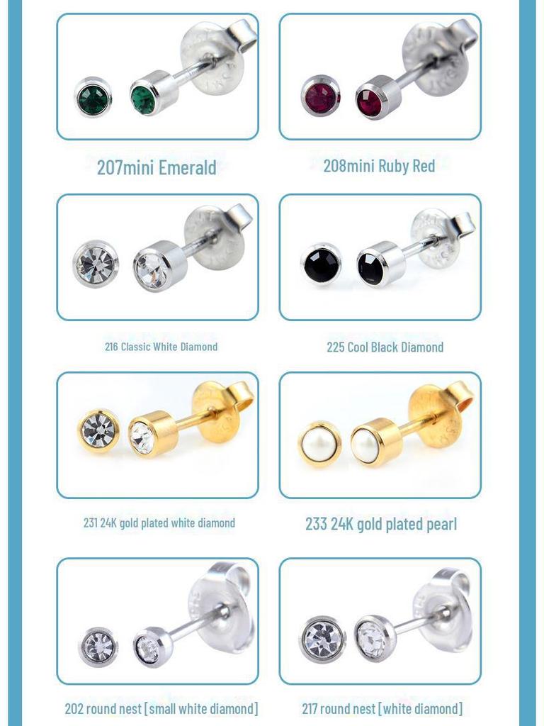 Fusmet 2nd Gen одноразовый набор инструментов для прокалывания ушей с пирсингом ушей и гвоздезабивным пистолетом